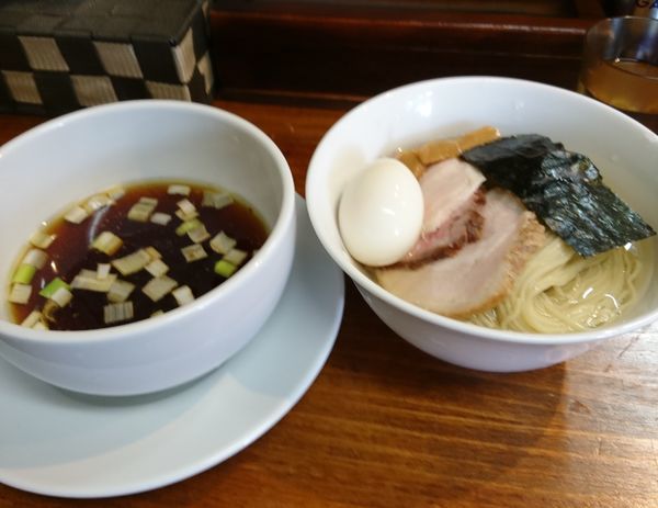 「特製醤油つけめん 大盛」@塩らーめん 千茶屋の写真