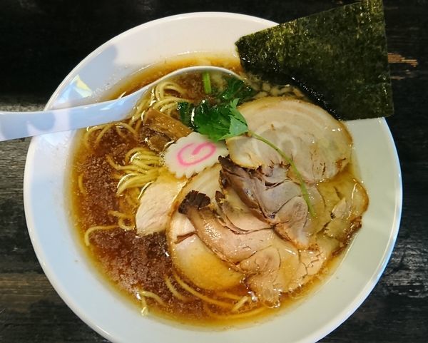 「煮干中華そば￥750＋豚チャーシュー￥280＝￥1030」@つけ麺 弐☆゛屋の写真