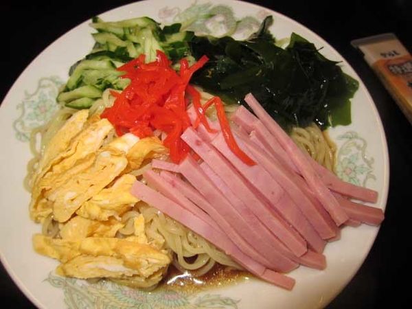 「冷やし中華　750円」@大釜 本店の写真