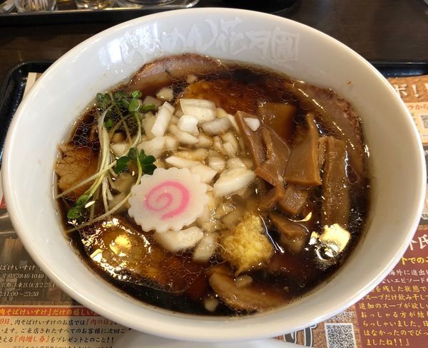 「期間限定：けいすけ肉そば（固め￥780）」@らあめん花月嵐 浅草橋店の写真