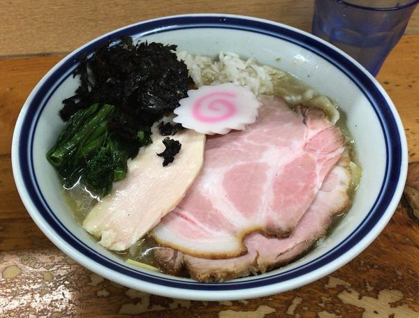 「汁あり冷やし葱姜麺(限定)800円」@口樂の写真