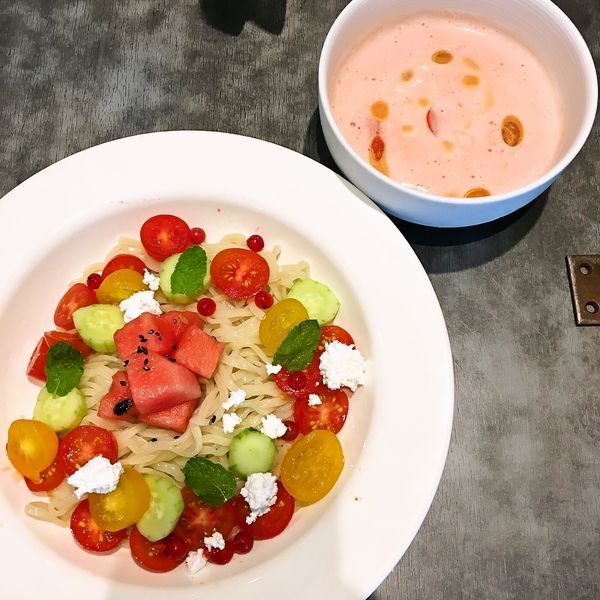 【限定】トマトとスイカのスムージーつけ麺