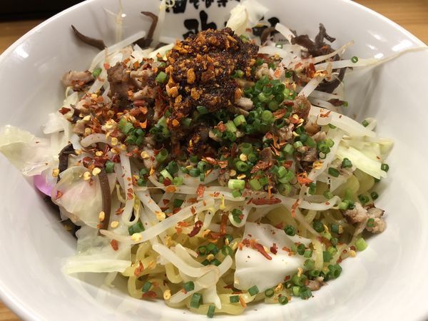 「辛めん　大盛　￥８８０」@油そば専門店 歌志軒 岐阜駅前店の写真