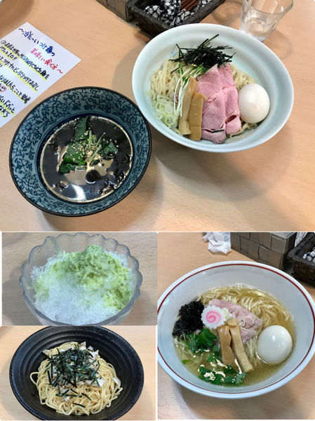 「和風端麗つけ麺 中華そば カニ和え玉」@㐂九八 ～garage～の写真