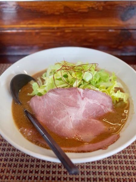 「とろみにぼし味噌麺 温…860円」@行雲流水の写真