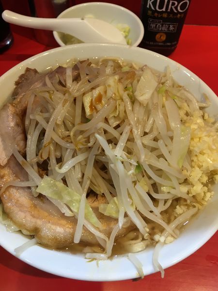 「ラーメン小＋白ネギ」@ラーメン二郎 西台駅前店の写真