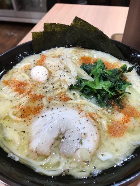 「塩ラーメン」@横浜家系ラーメン 壱角家 駒込店の写真