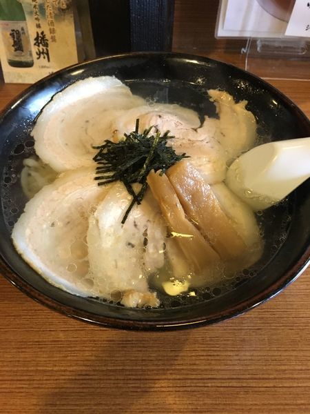 「塩チャーシュー麺」@手打ちらーめん はやぶさの写真