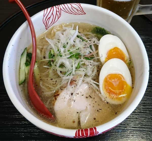 「【限定】冷たいしおらーめん＋味玉」@麺処 あす花の写真