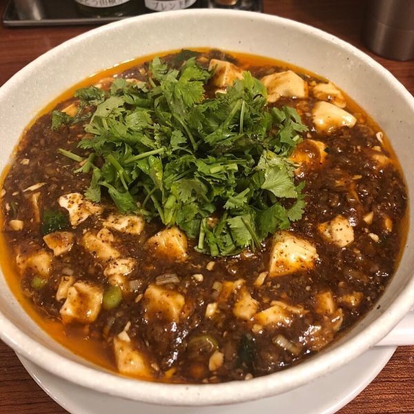 「麻婆麺  普辛（パクチー）」@SHIBIRE NOODLES 蝋燭屋の写真