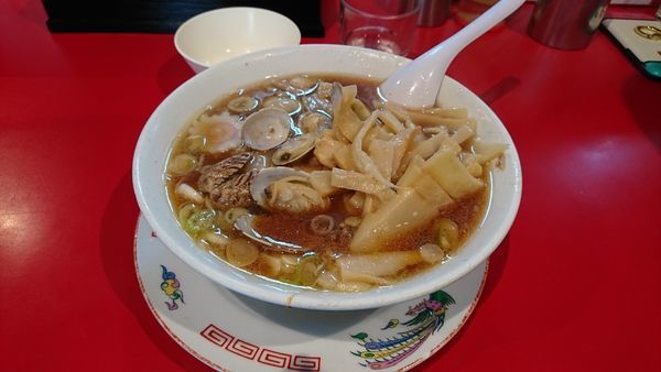「あさりラーメン並み+メンマ110円」@末廣ラーメン本舗 秋田山王本店の写真