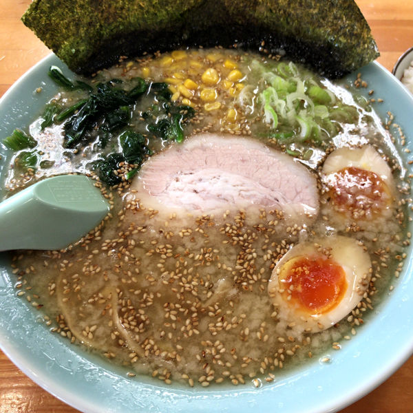 「塩ラーメン（半麺・固め・コッテリ）650円」@ラーメンショップ 足利50号店の写真