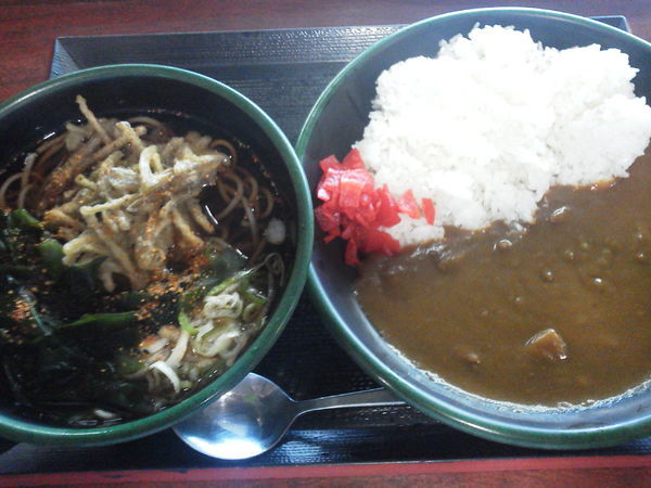 「カレーセット570+ごぼ天70=640円」@新田毎 秋葉原の写真