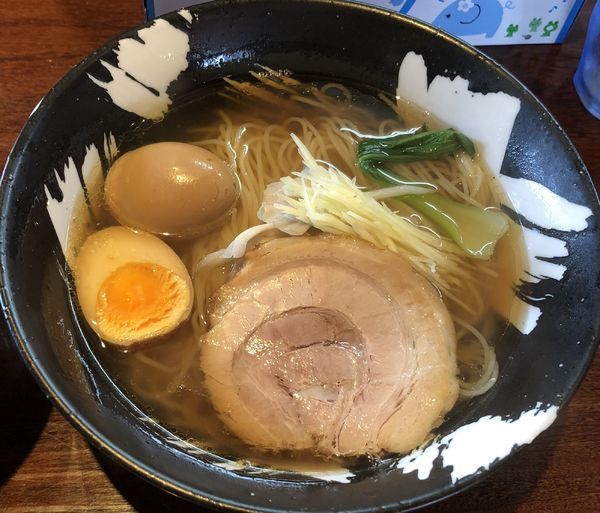 「ひしおの生姜＋味玉＋サービスライス(￥700＋￥100)」@こくまろ鶏らーめん 久久の写真