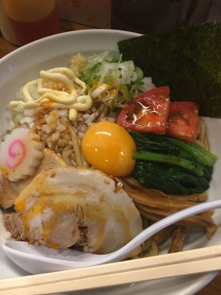 「まぜそば」@麺屋 蕃茄の写真