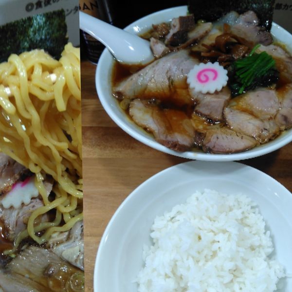「醤油チャーシュー麺＋ライス」@オランダ軒の写真