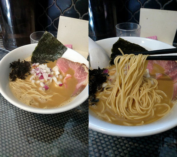 「『濃厚煮干しラーメン(￥850)』」@赤青(MURASAKI)の写真