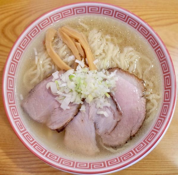 「モーニングスペシャル中華そば(塩)…680円」@麺切り 白流の写真