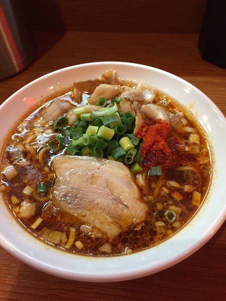 「辛口炙り肉ソバ醤油 ￥７８０円」@辛口炙り肉ソバ ひるドラ 鶴橋店の写真