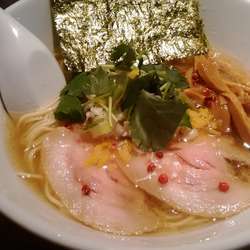 海老薫る白だしそば