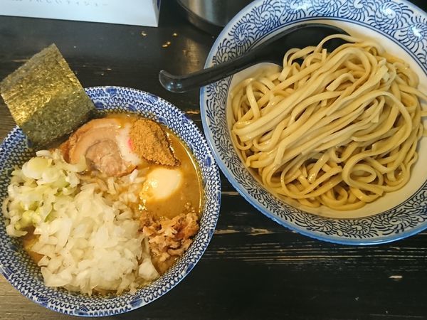 「かれつけ￥900＋刻み玉ねぎ増し￥100＝￥1000」@狼煙 〜NOROSHI〜の写真