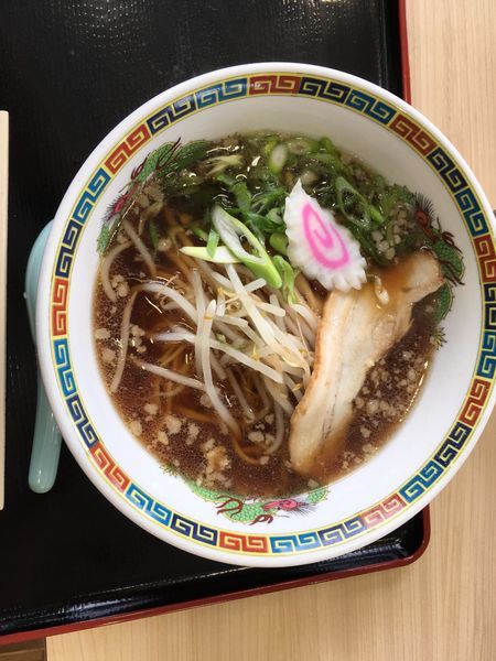 「九条ネギ入り中華そば」@桂川PA(上り)フードコートの写真