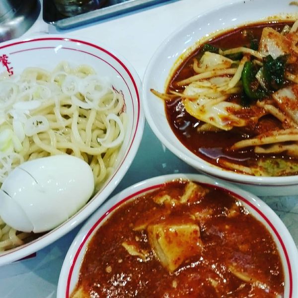 「冷やし味噌やさい【辛さ2倍】　☆☆」@蒙古タンメン 中本 大宮店の写真