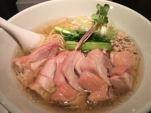 「塩生姜らー麺 肉増し」@塩生姜らー麺専門店 MANNISHの写真