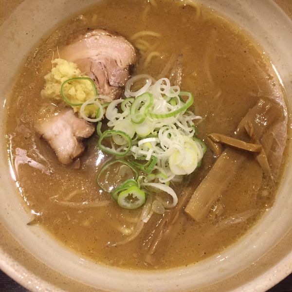 「味噌 半麺 生姜多め」@らーめん 福籠の写真