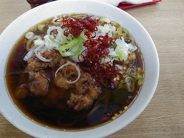 「ゲソそば」@一由そば 日暮里店の写真