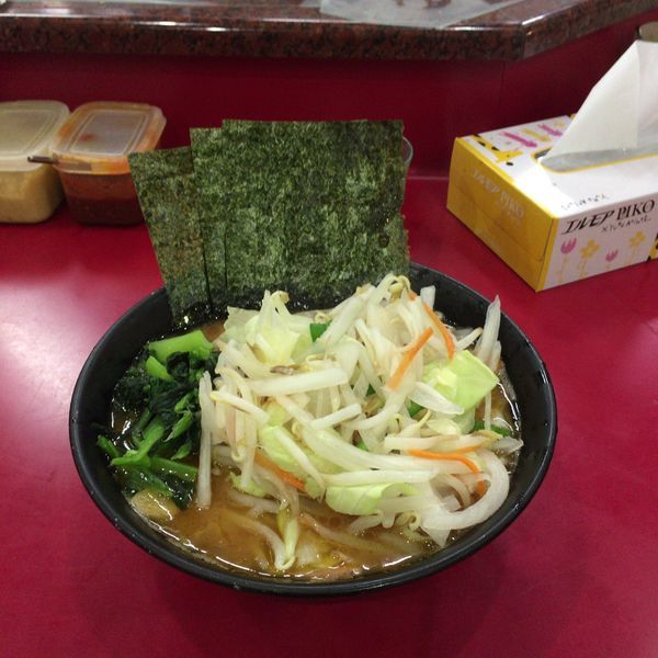 「チャーシューメン 野菜 味濃いめ」@杉田家 千葉祐光店の写真