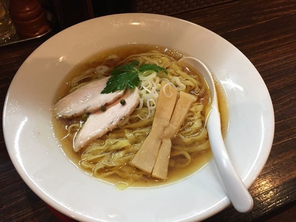 「冷たい鶏だし生醤油そば(大盛)¥700」@だし廊 -DASHIRO-の写真