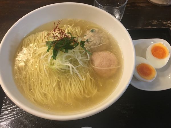 「あら炊き塩ラーメン味玉」@麺屋 海神の写真