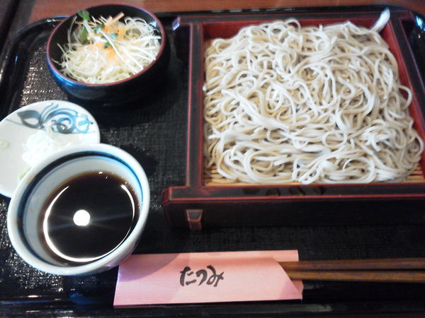 「もりそば 680円＋tax」@たつみそばの写真