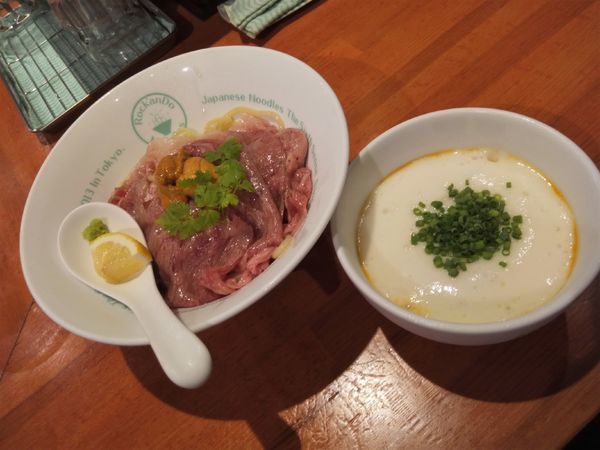 「元祖湯田式 冷製うにくつけそば」@麺屋 六感堂 Rock'anDoの写真