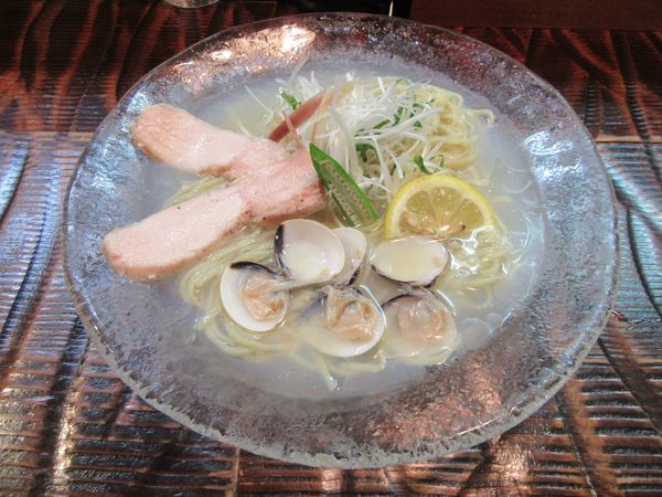 「限定　はまぐりの冷やし（９４０円）」@つけめん・らーめん活龍 竹園店の写真