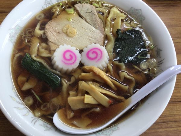 「太麺中華そば(大盛りのみ)800円」@みやご食堂の写真