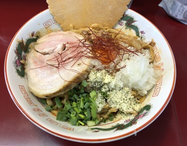 「赤鬼 辛海老蕎麦」@ジラフの写真