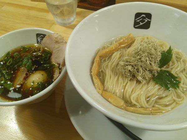 「特製鶏つけそば¥1000＋中華鶏おこわ（小）¥100」@中華そば 髙野の写真