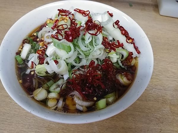 「ジャンボゲソそば」@一由そば 日暮里店の写真