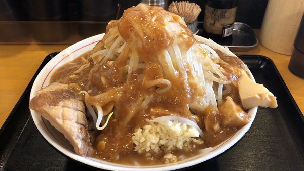 「フュージョンヤサイニンニク（800円）」@火の豚 東武動物公園店の写真