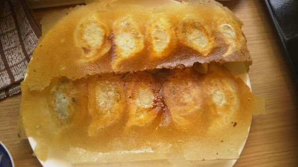 「焼き餃子　380円＋税」@わんわん庵の写真