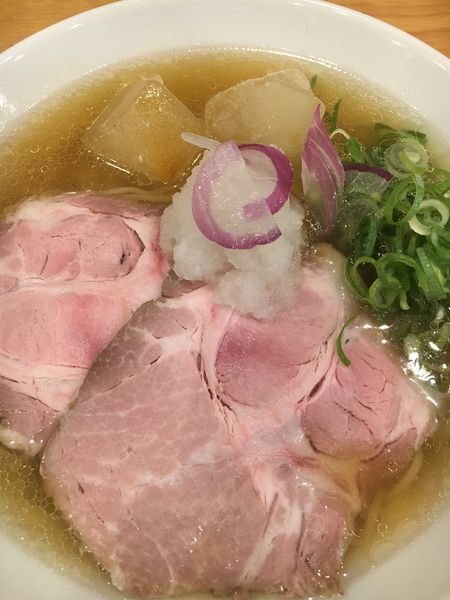 「冷やし煮干そば 塩¥850」@中華そば ココカラサキゑの写真