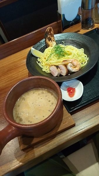 「鶏海老つけ麺９００円」@麺や いま村の写真