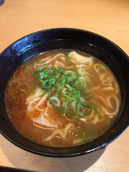 「濃厚えび味噌ワンタンメン330円+税」@スシロー ウニクス野田店の写真