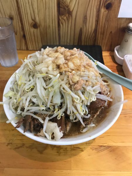 「ラーメン小（ヤサイ、アブラ）」@らーめん つの旨の写真