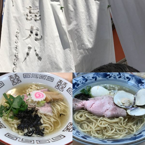 「貝そばと中華そば+蟹の和え玉」@㐂九八 ～garage～の写真