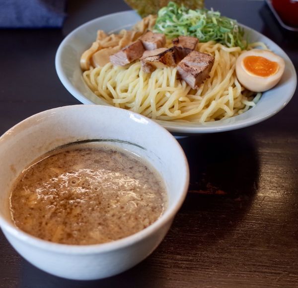 「魚介豚骨つけ麺…850円‬」@中華そば 焼めし かたぶつ食堂の写真