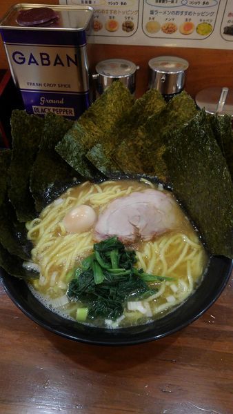 「ラーメン(海苔増し)」@横浜らーめん 峰の家の写真