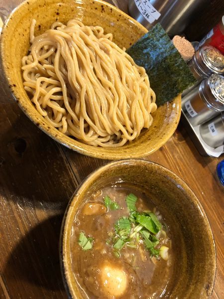 「ベジポタつけ麺大盛味玉入り」@ベジポタつけ麺 えん寺の写真